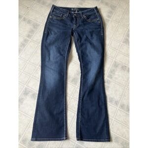 Silver Aiko Bootcut Women's Jeans Size 28 Blue Denim 28X31 Flex Stretch